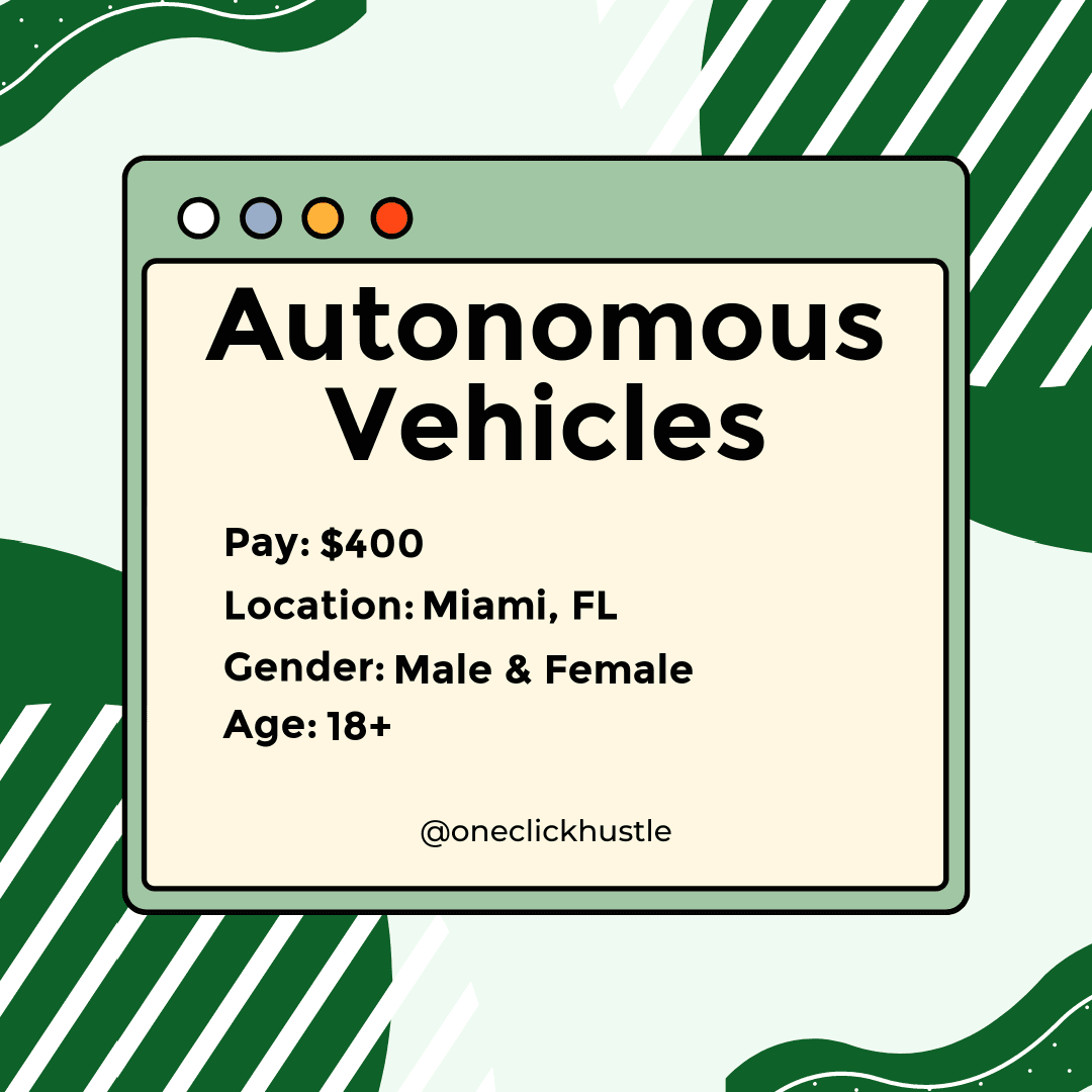 Autonomous Vehicles Study MIA Autonomous Vehicles Study MIA