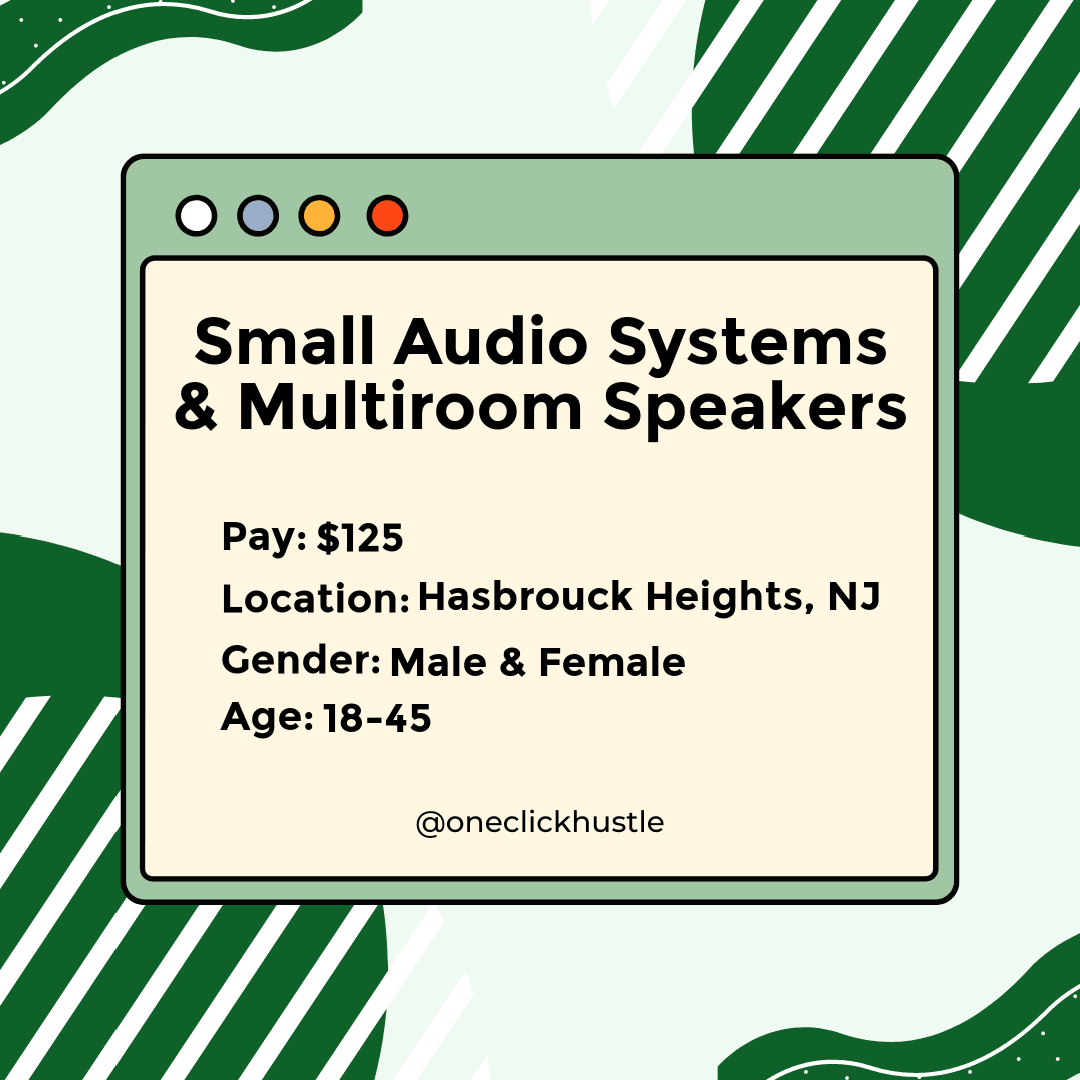 Small Audio Systems & Multiroom Speakers Study Small Audio Systems & Multiroom Speakers Study